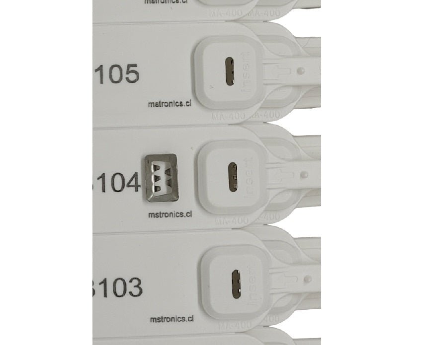 Sello de seguridad con inserto metálico 